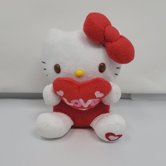 Hello Kitty Sanrio Valentine's Day Plush Heart Love 2011 Nakajima Rare Red Pink - Picture 2 of 9